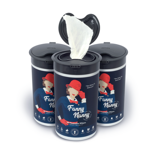 Fanny Nanny Wipes - 3 Pack